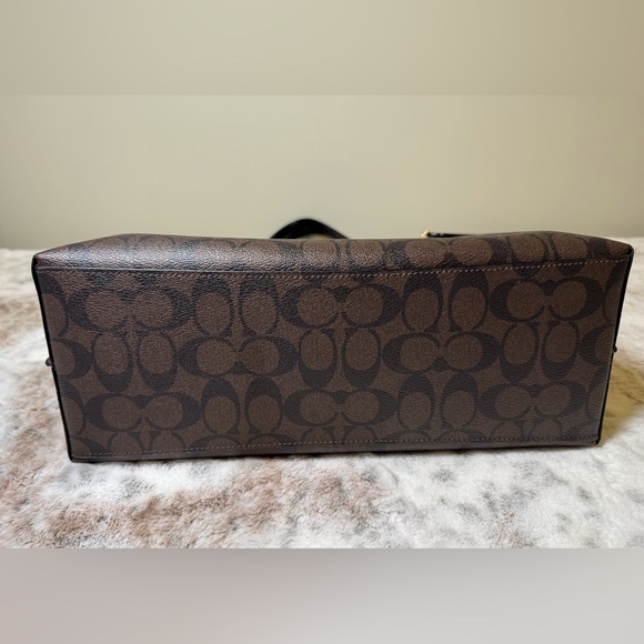 COACH SIGNATURE MOLLIE TOTE IN BROWN/BLACK. EXCELLENT PRELOVED CONDITION! - Picture 5 of 10